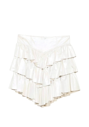 Aniye By ruffled tiered mini skirt - Neutrals