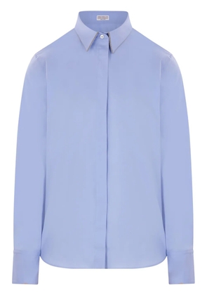 Brunello Cucinelli poplin shirt - Blue
