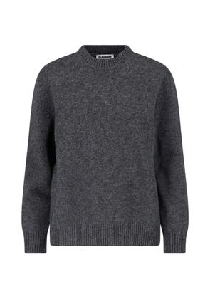 Jil Sander open-back ribbed-trim sweater - Grey