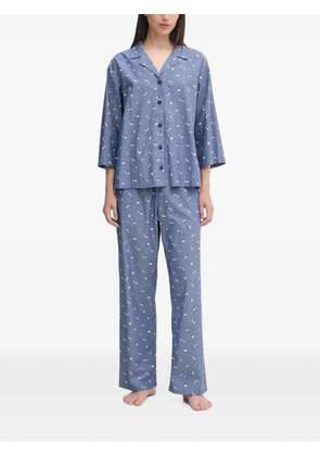 Benetton floral-print pajamas - Blue
