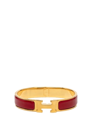 Hermès Pre-Owned 2015-2026 Narrow Enamel Clic H Bracelet PM costume bracelet - Red
