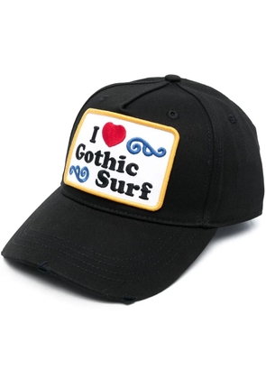 DSQUARED2 cotton logo-embroidered cap - Black