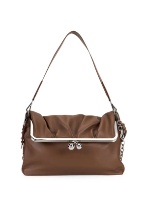 Weekend Max Mara Pasticcino leather shoulder bag - Brown