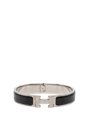 Hermès Pre-Owned 2000-2026 Narrow Enamel Clic H Bracelet PM costume bracelet - Black