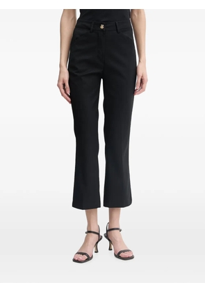 Benetton cropped flared trousers - Black