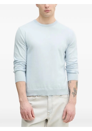 Benetton crew-neck ribbed-trim sweater - Blue