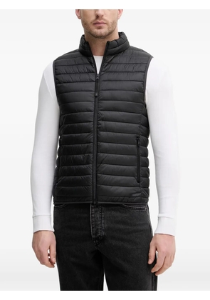 Benetton quilted high-neck gilet - Black