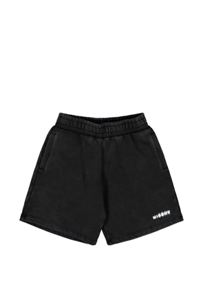 MISBHV Community logo-print track shorts - Black