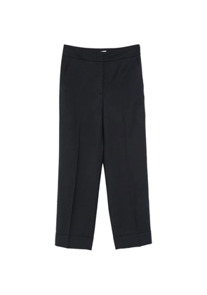 Peserico pressed-crease cuffed-hem tailored trousers - Blue