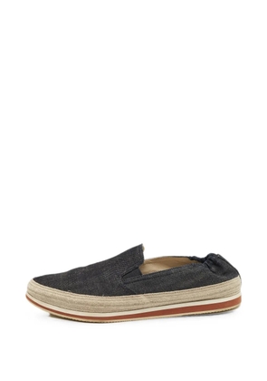 Prada Pre-Owned denim slip-on loafers - Blue