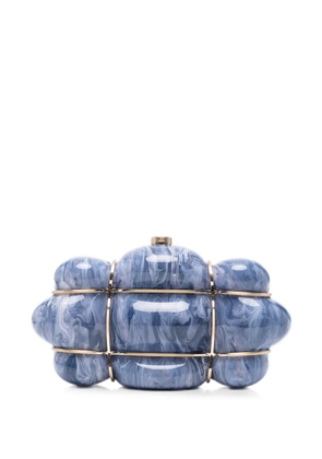 Cult Gaia Bolla marbled clutch bag - Blue