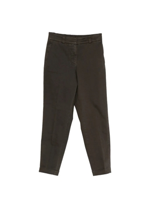 Peserico cuffed-hem cropped trousers - Brown