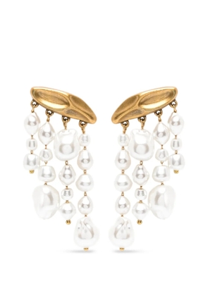 Cult Gaia faux-pearl drop earrings - Gold