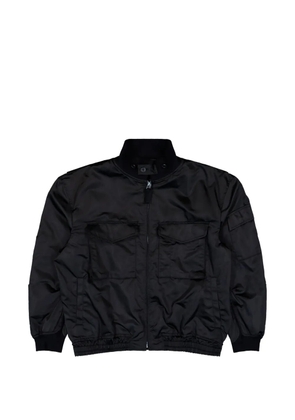 Comme des Garçons Homme side-zip stand-up collar jacket - Black