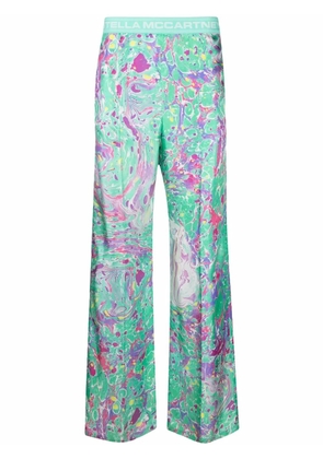 Stella McCartney x Ed Curtis oil swirl trousers - Green