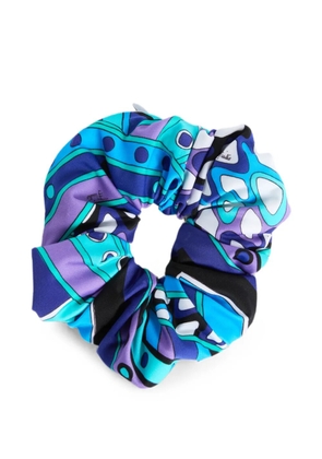 PUCCI Vivara-print zip-pocket scrunchie - Blue