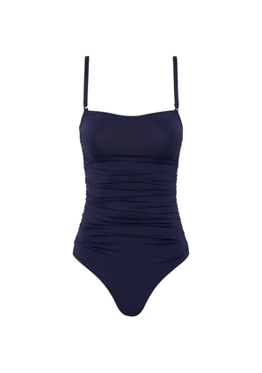 BONDI BORN Raya gathered swimsuit - Blue