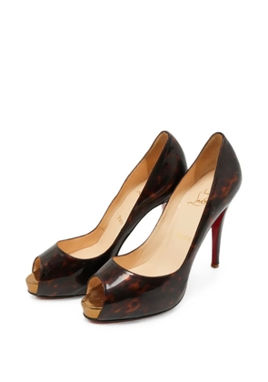Christian Louboutin Pre-Owned Very Privé peep-toe sandals - Brown