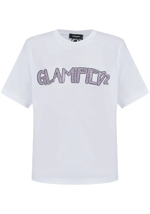 DSQUARED2 rhinestone-embellished T-shirt - White