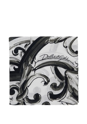 Dolce & Gabbana Majolica-print beach towel - White