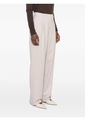 Liviana Conti pleated straight-leg trousers - Neutrals