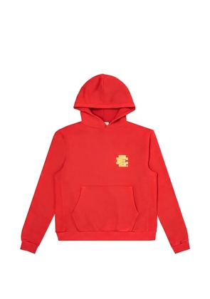 ERIC EMANUEL Basic logo-print hoodie - Red