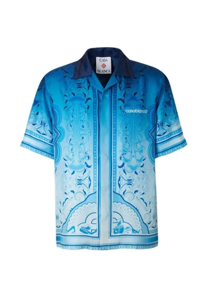 Casablanca Egyptian Rug silk shirt - Blue