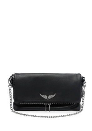 Zadig&Voltaire Rocky II Studs leather shoulder bag - Black