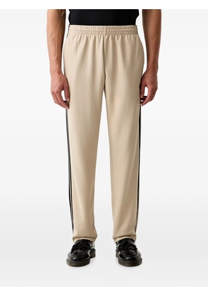 adidas logo-embroidered side-stripe track pants - Neutrals