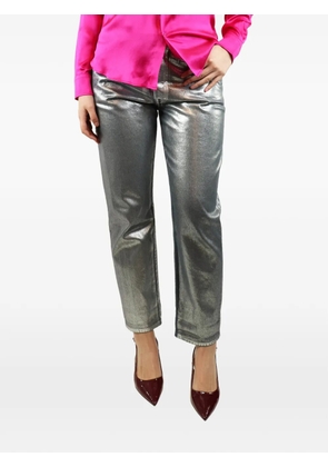 Golden Goose metallic-effect jeans - Silver