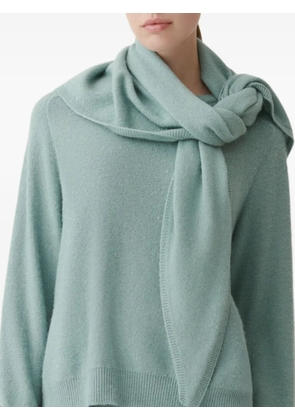 Fabiana Filippi sequin-embellished knitted scarf - Blue