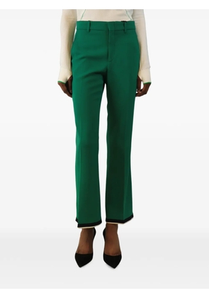 Gucci Pre-Owned high-waisted straight-leg trousers - Green