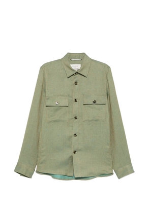 Jacob Cohën herringbone-weave button-up jacket - Green