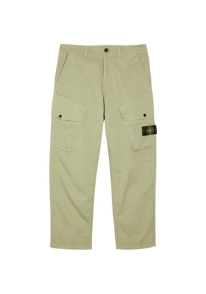 Stone Island logo-patch trousers - Green