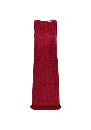Cap d'Antibes Aurelia tassel-trim midi dress - Red