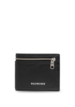 Balenciaga Superbusy logo-print zip-around wallet - Black