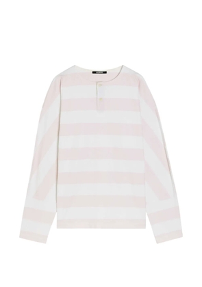 Jacquemus Marinière horizontal-stripe long-sleeve T-shirt - Pink