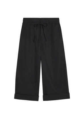 Jacquemus Marin drawstring-fastening turned-up trousers - Black