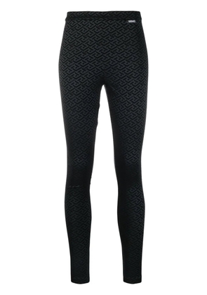 Versace La Greca low-rise leggings - Black