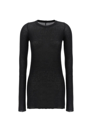 Rick Owens ribbed long-sleeve T-shirt - Black