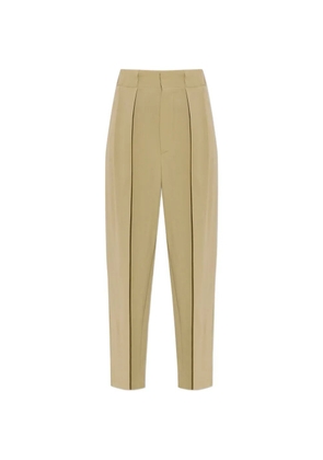 Victoria Beckham pleated straight-leg trousers - Neutrals
