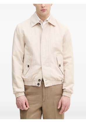 Benetton linen-blend jacket - Neutrals