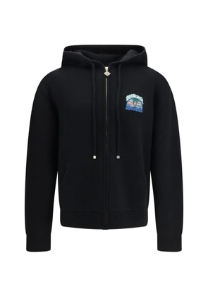Casablanca zip-up hoodie - Black