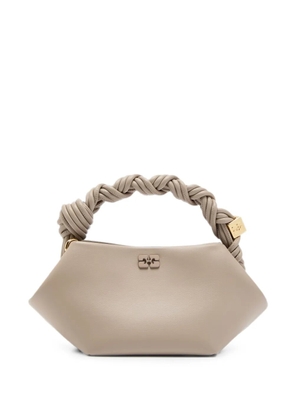 GANNI mini Bou braided tote bag - Neutrals