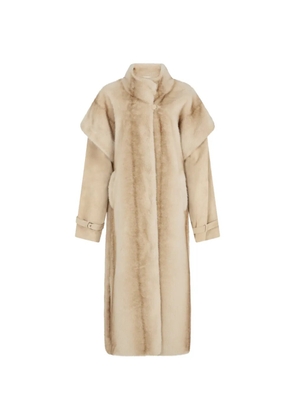 ducie Harper suede-panel coat - Neutrals