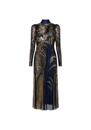 Temperley London Marianna sequin-embellished maxi dress - Gold