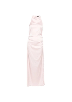 ROTATE BIRGER CHRISTENSEN halterneck ruched maxi dress - Pink