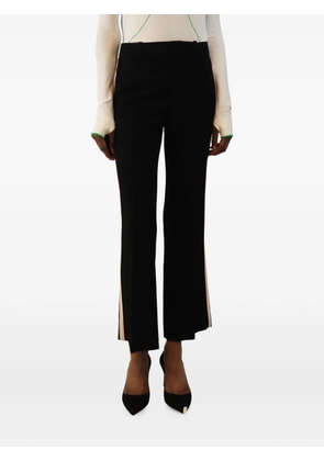 Gucci Pre-Owned side-stripe straight-leg trousers - Black