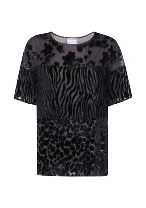 Pierre-Louis Mascia patchwork devoré-effect T-shirt - Brown