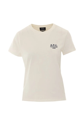 A.P.C. Rue Madame logo-embroidered T-shirt - Neutrals